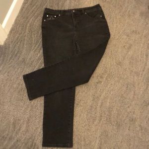 Style & Co. Black Embellished Jeans. Sz12 Slim leg